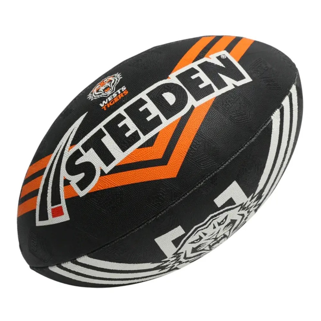 Wests Tigers NRL Football Steeden Supporter Ball Size 11" inch Footy