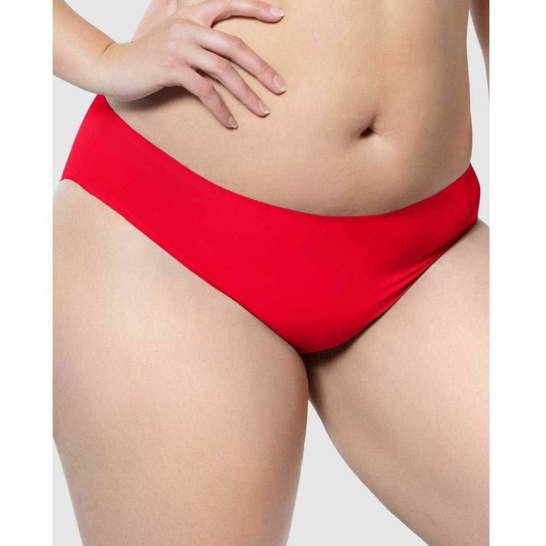 Parfait Bonded Seamless-Effect Hipster Brief, Racing Red, hi-res