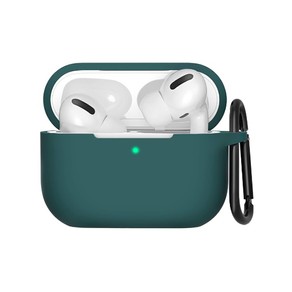 AirPods Pro Case Cover with Carabiner-Green