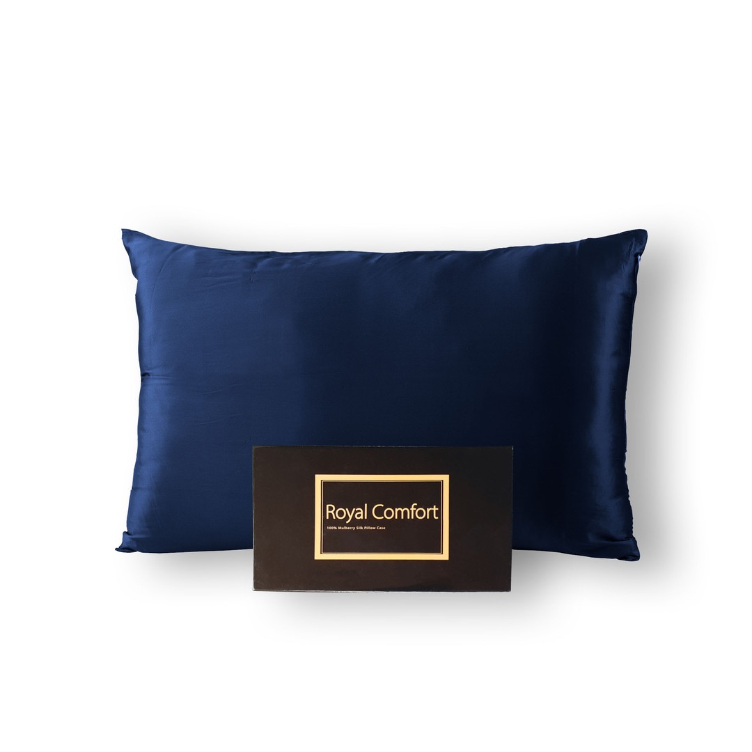 Royal Comfort Pure Silk Pillow Case 100% Mulberry Silk Hypoallergenic Pillowcase