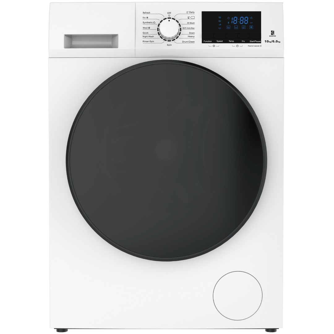 Vogue Front Load 10kg Washer & 6Kg Dryer ALL-IN-ONE White