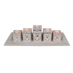 Heart Filigree Candle Holder (Gift Box), 5 Piece - 50cm