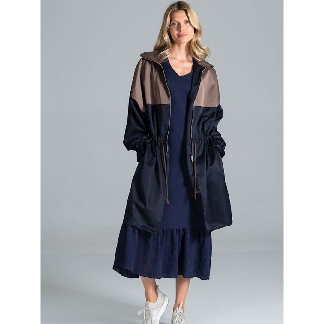 Coat OPIPPT By Figl for Women Navy blue
