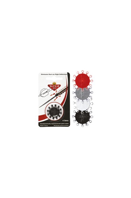 Black Winmau Dart Board Darts Trident 180 Dart Point Cones 