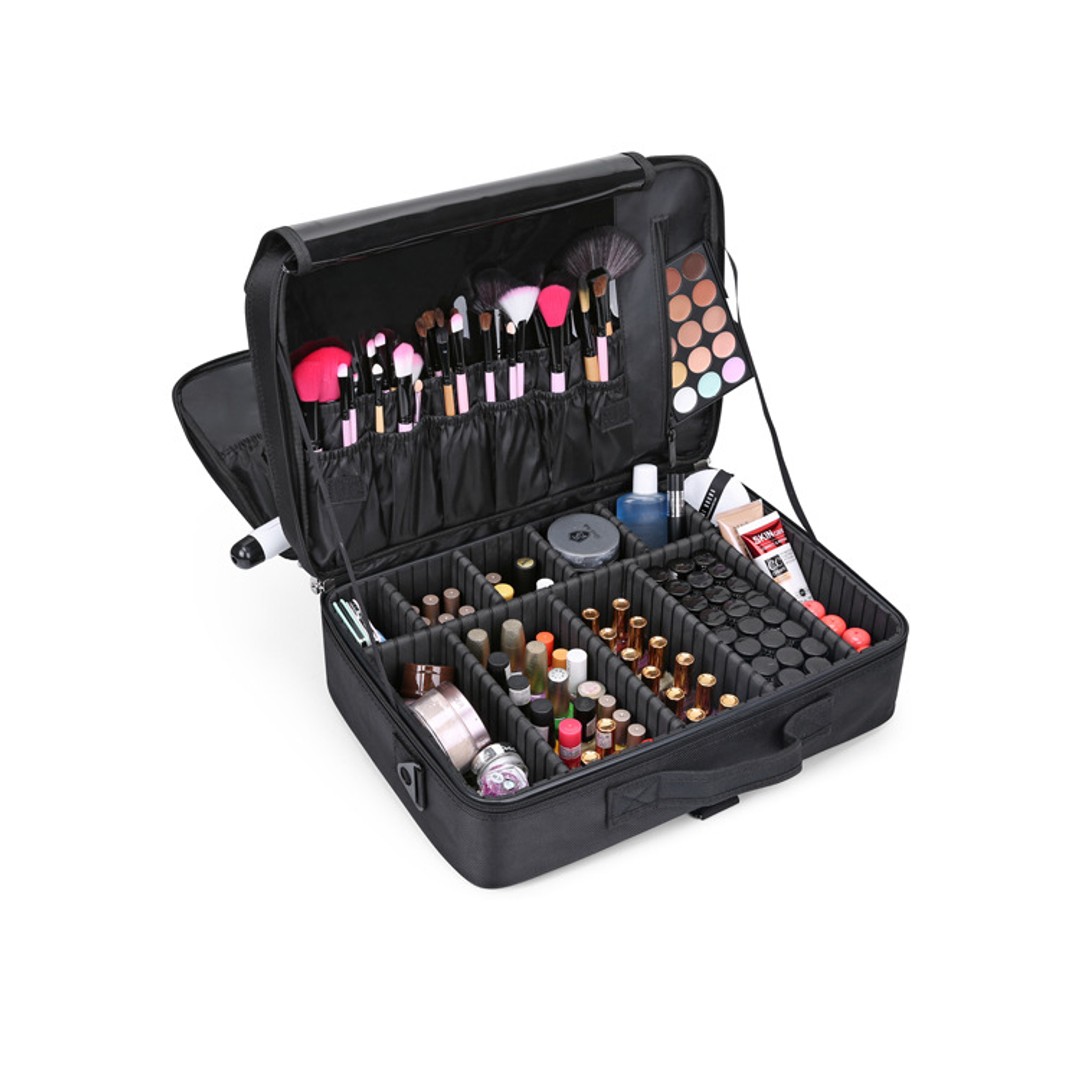 Portable Adjustable Travel Makeup Organizer Case-L
