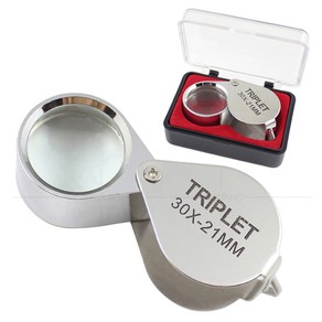 Pocket Jewelry Loupe 30x 21mm Jewelers Eye Magnifying Glass Magnifier