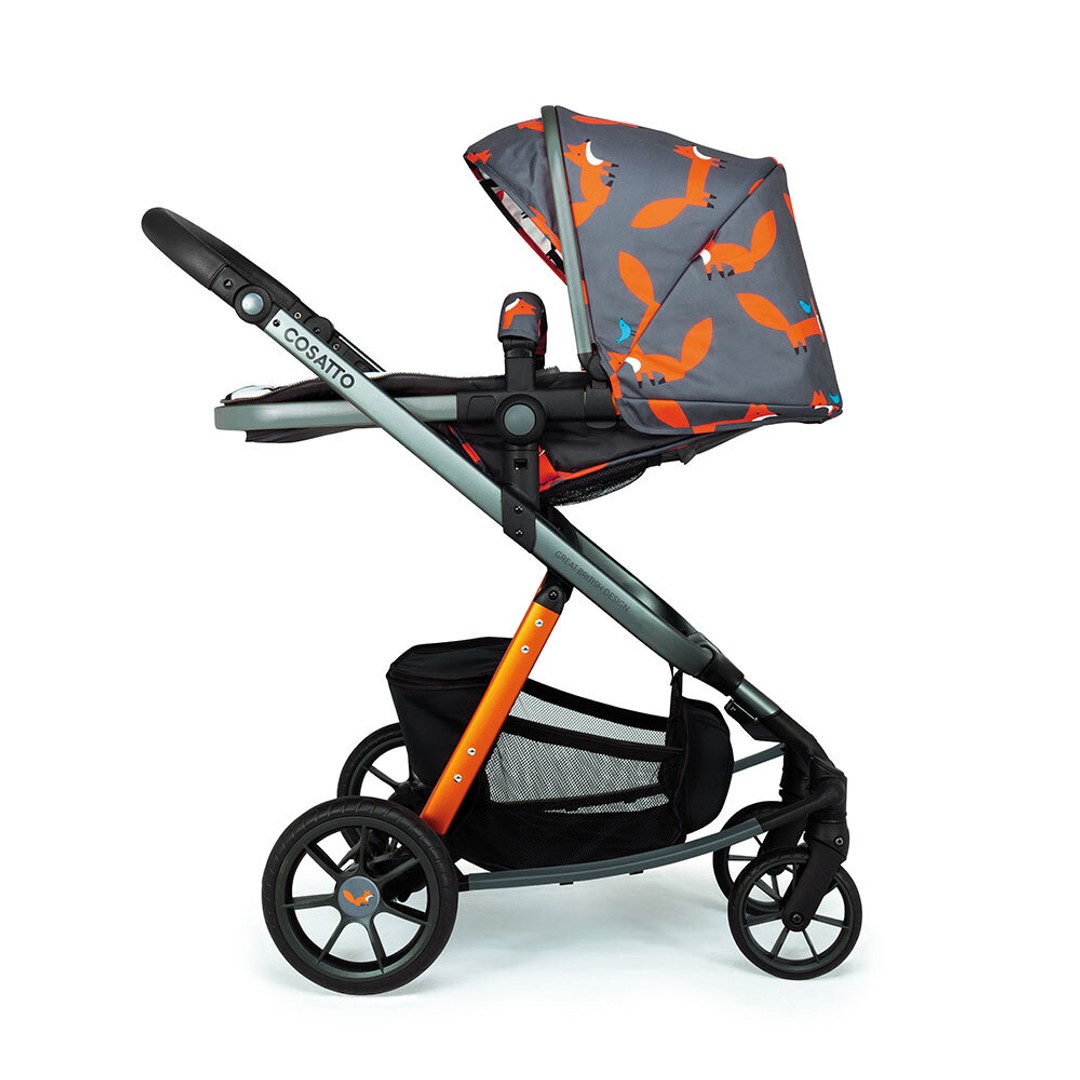 Cosatto Giggle Quad Pram & Push Chair Charcoal Mr Fox Baby/Infant/Toddler 0m+, , hi-res