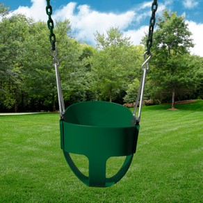 Full Bucket Toddler Swing with Coated Chains