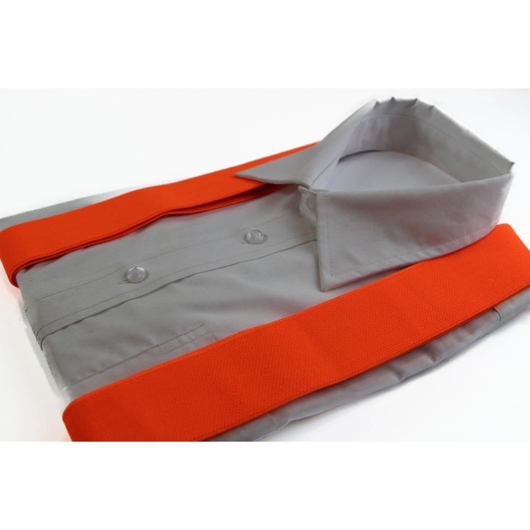 Tie Store Australia Extra Wide Heavy Duty Adjustable 120cm Fluro Orange Adult Mens Suspenders