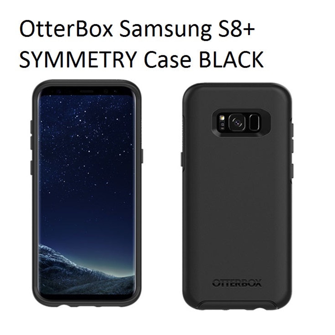 OtterBox Samsung S8+ SYMMETRY Case BLACK 77-54605