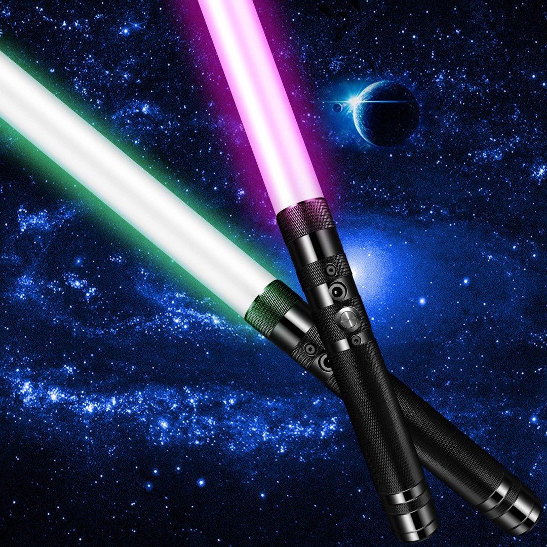 Zakka Lightsaber Metal Rechargeable LED Sword with 7 RGB Colors Changeable and Sound Fonts - Single-Bladed