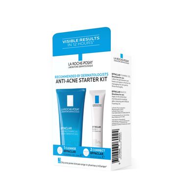 La Roche Posay Effaclar Anti Acne Skincare Starter Kit Cleanser Moisturiser Gift With Purchase La Roche Posay Online Themarket New Zealand