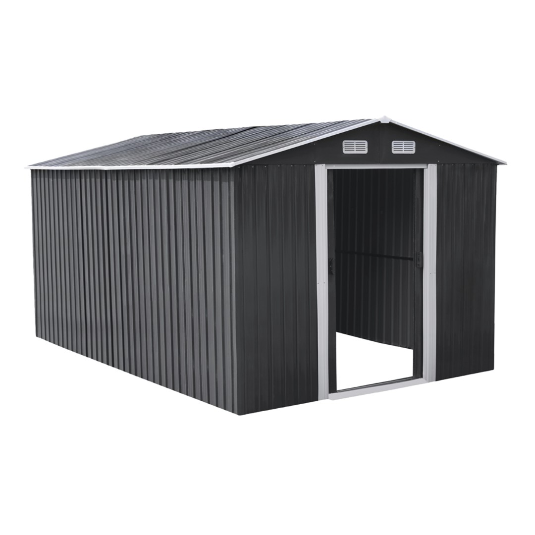 Deal Mart Garden Shed 12 x 8ft Shadow Grey