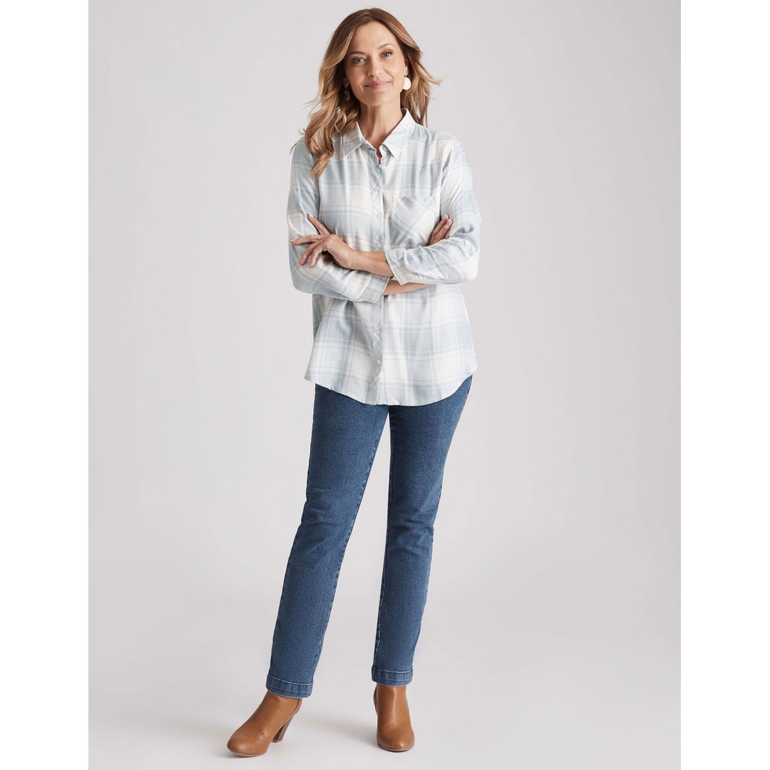 Womens Millers Tured Twill Check Shirt | The Warehouse
