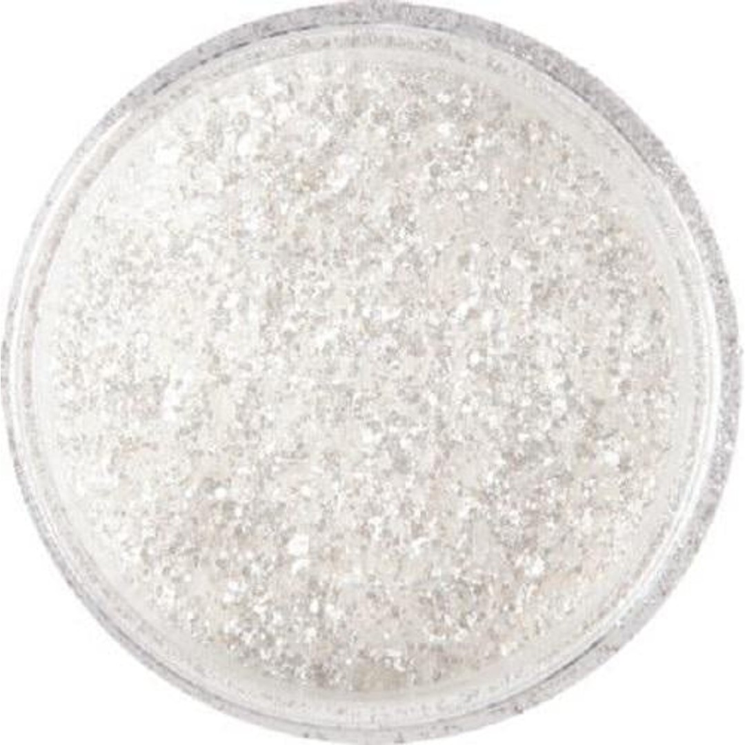 Edible Glitter Dust White Sparkle 9gm. 100% Edible, , hi-res