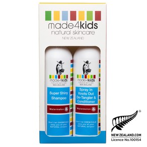 Made4Baby Kids Mini Gift Pack - Shampoo & Conditioner  (Watermelon) 250ml bottles