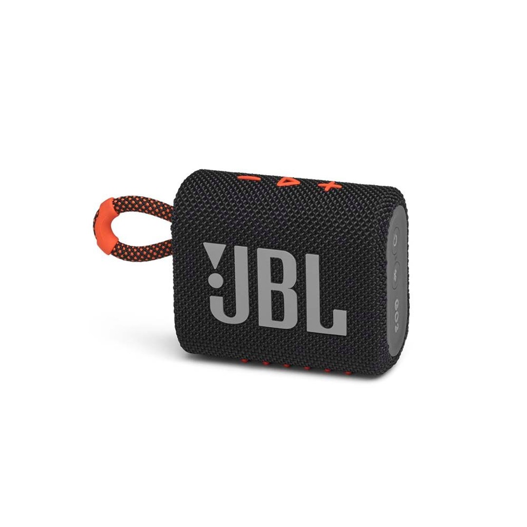 JBL GO 3 Portable Speaker - Black & Orange
