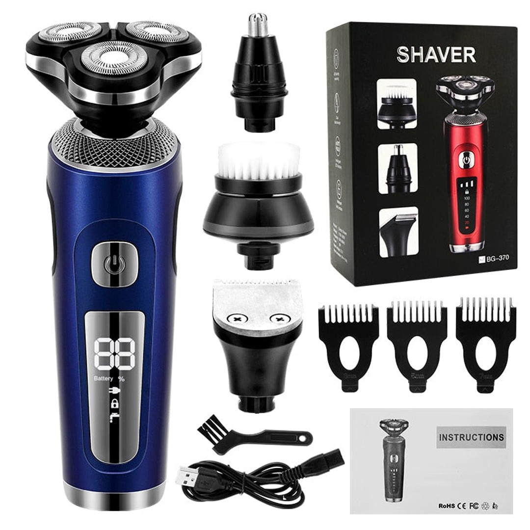 Multi-function Electric Shaver Electric Razor USB Rechargeable Shaving Machine for Men 3 Blades Portable Beard Trimmer Clipper