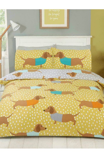 Dolly Dachshund Single Duvet Cover And, Bright Duvet Covers Nz