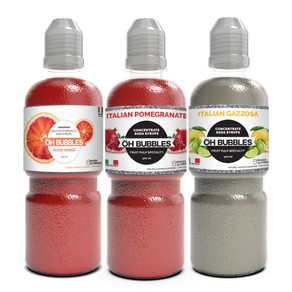 Oh Bubbles 3 Pack Soda Syrups for Vodka Lovers