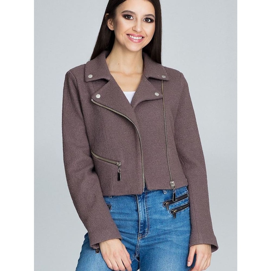 Jacket OOLXPX By Figl for Women Brown