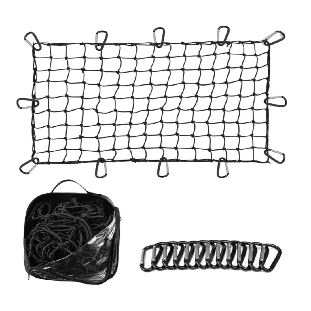 Cargo Net for Roof Rack Heavy-Duty Mesh Square Elasticated Bungee Netting 4'X6'