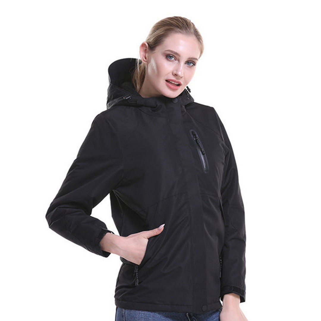 2XL Electric Heated Jacket Coat Thermal Outwear Washable Winter Warmer