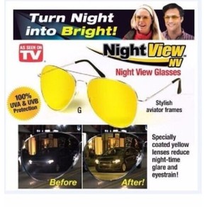 Mens Night View Vision Driving Driver's Anti-glare Glasses