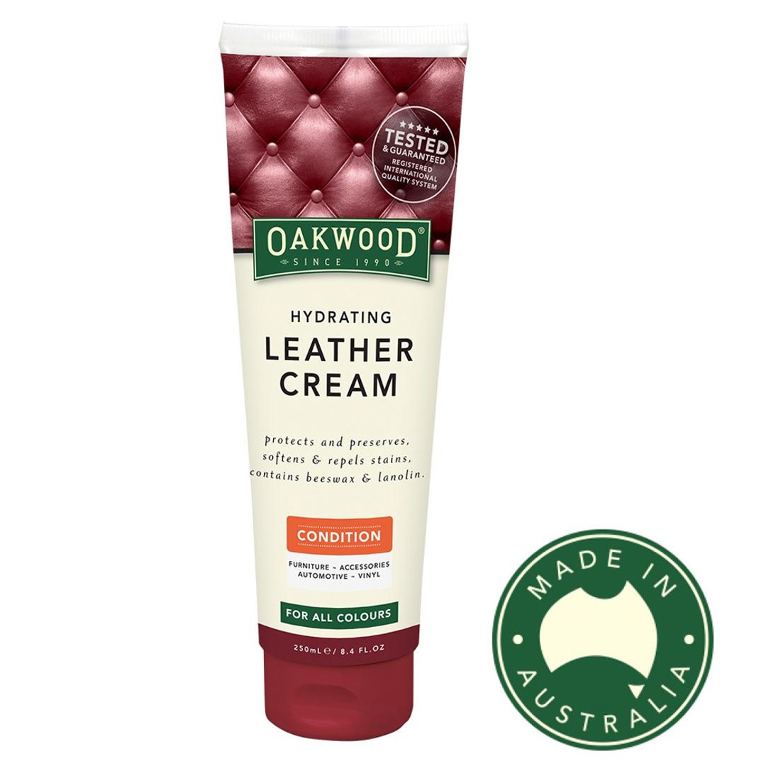Oakwood 250ml Hydrating Leather Cream Moisturising Conditioner Upholstery Care, , hi-res