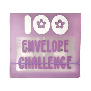 100 Envelope Challenge Binder Money Saving Binder Budget Binder Purple