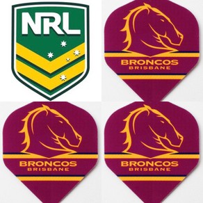 NRL Brisbane Broncos Dart Board Dart Flights