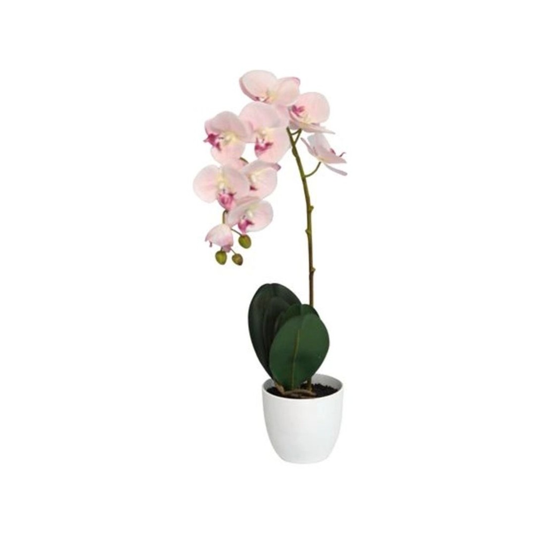 Lotus 55cm Light Pink Orchid Artificial Plant (2 PCS)