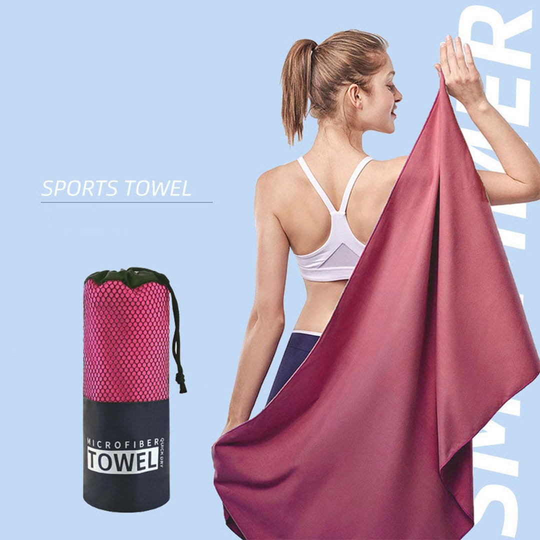 Zakka Quick Drying Microfiber Towel Travel Towel Sports Towel Gym Towel Beach Towel Rose, , hi-res