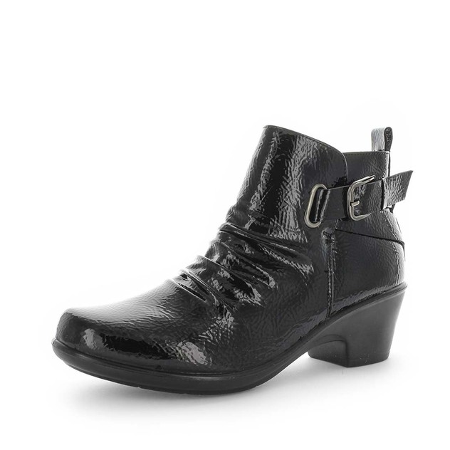 Aerocushion Marlee Faux Leather Ankle Boots Womens Trendy Bootie ...