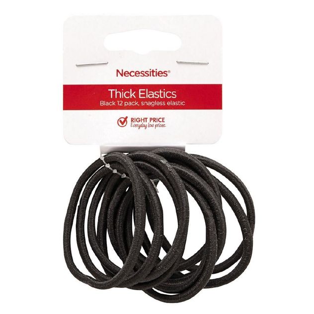 Colour Co. Hair Thick Elastics Black 12 Pack | Colour Co. Online |  TheMarket New Zealand