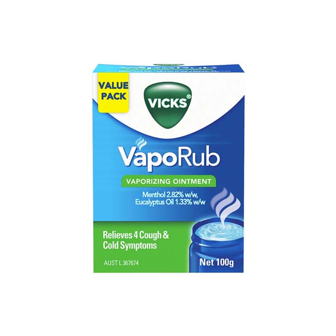 Vicks VapoRub Vaporizing Ointment Chest Rub 100g