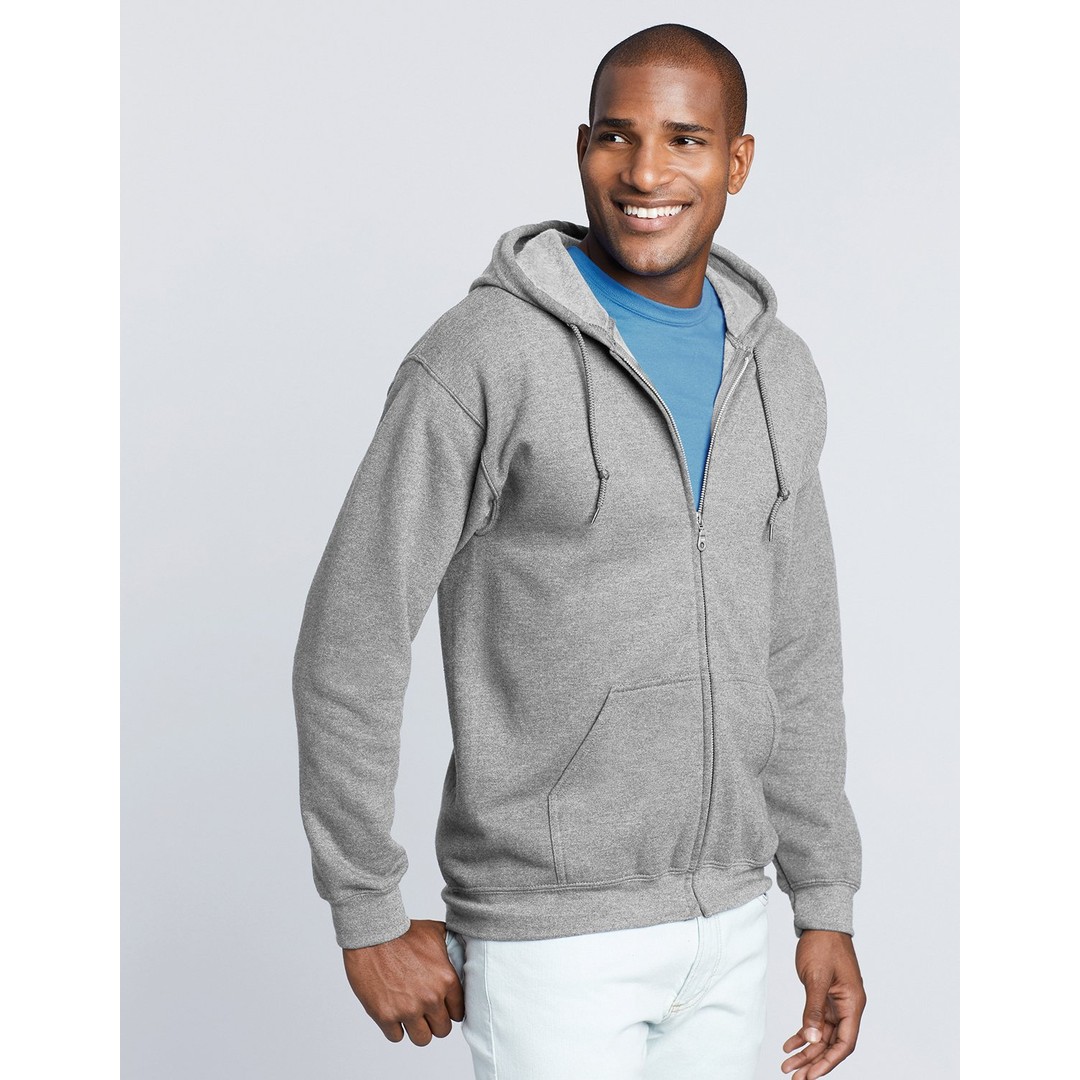 Gildan Heavy Blend Adult Full Zip Hooded Sweatshirt | The Warehouse