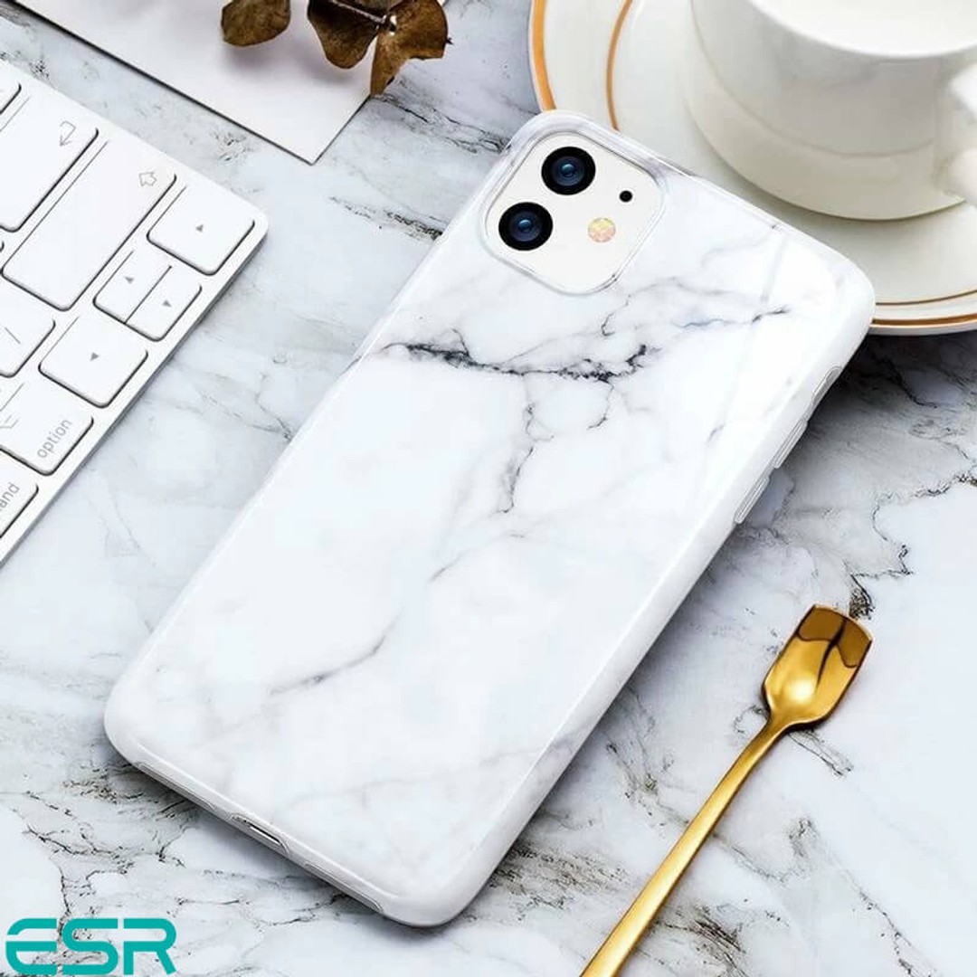 ESR iPhone 11 Case | Marble, White, hi-res
