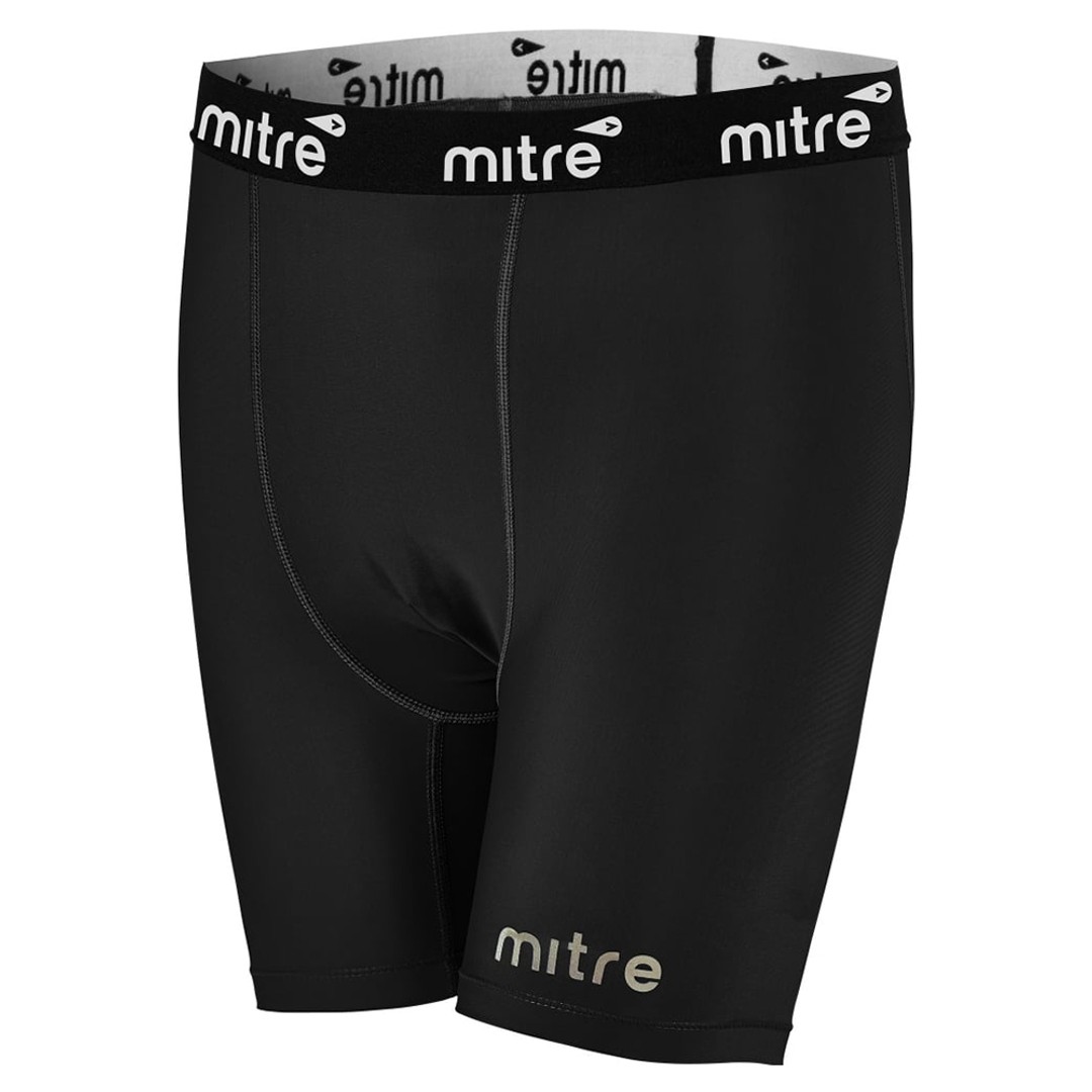 Mitre Neutron Compression Shorts Size XL Men Sports Activewear/Gym Tights Black
