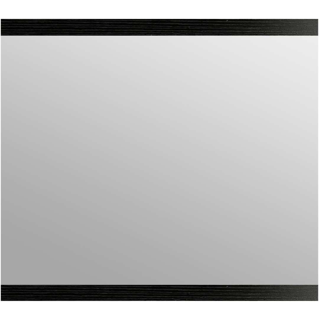 Vogue Framed Mirror 900mm - Black Woodgrain