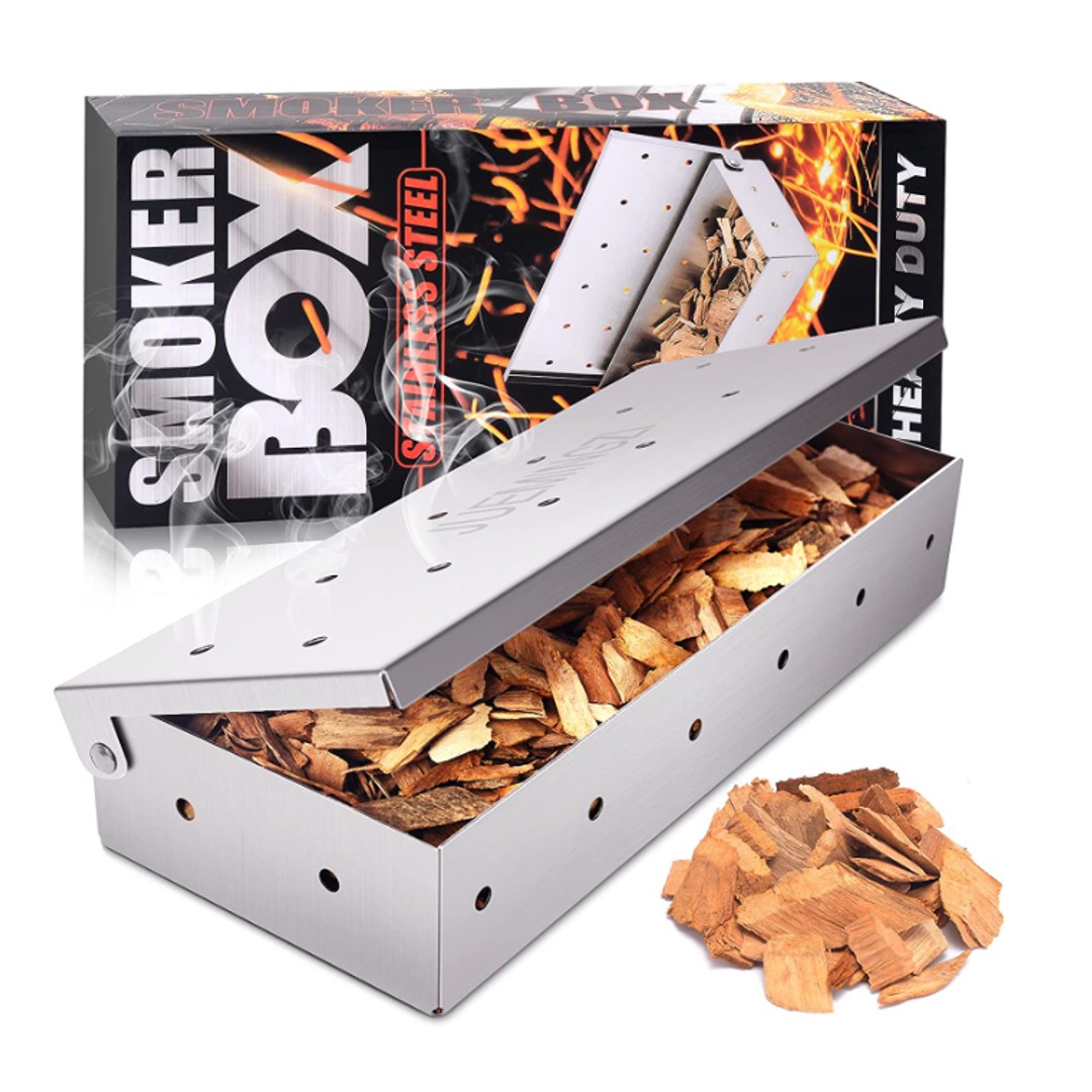 Smoker Box for BBQ Grill Wood Chips -  Stainless Steel