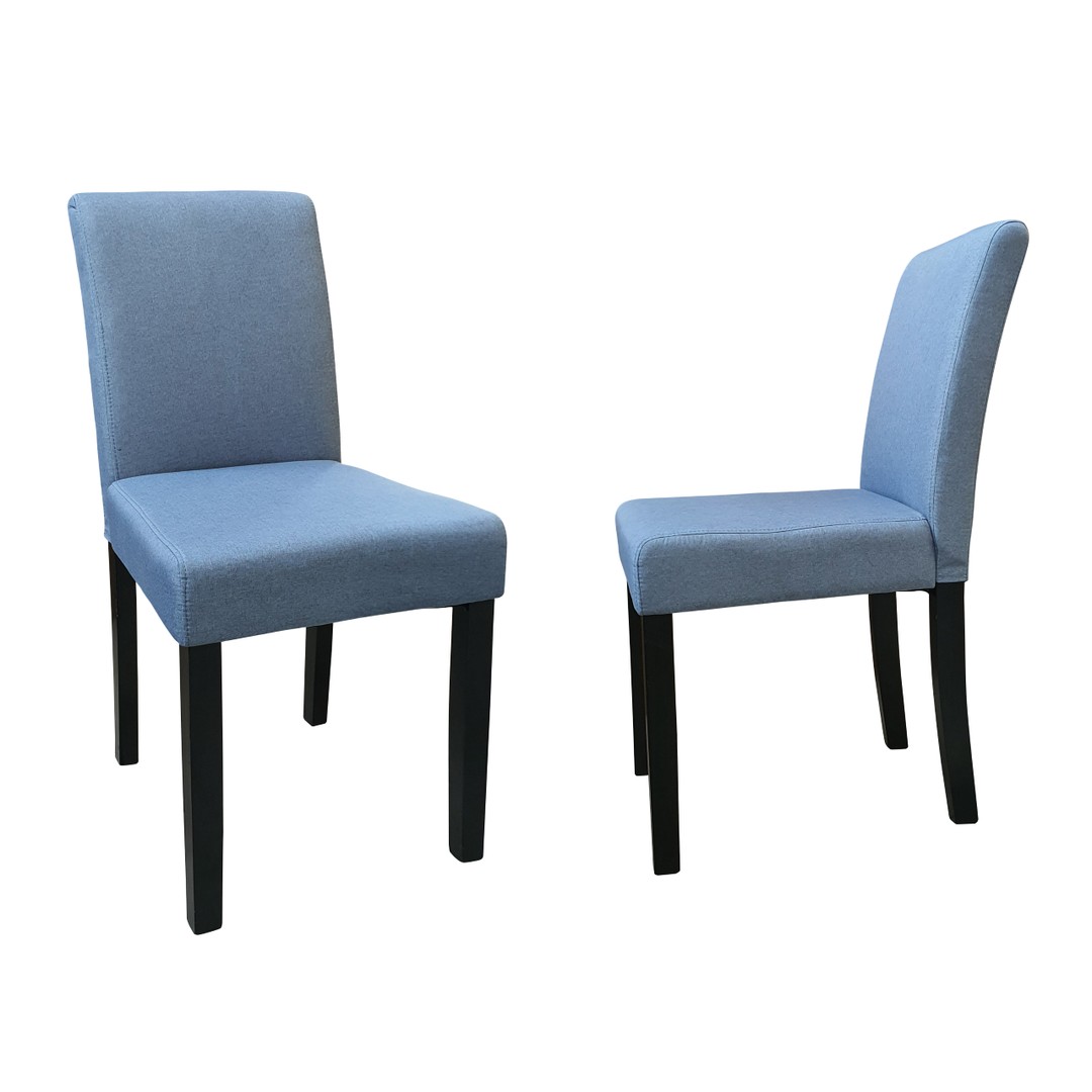 InStock Furniture and Homeware Dining Chair Fabric Pastel Blue