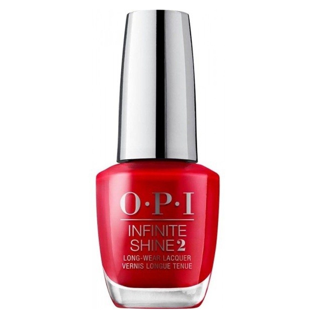 OPI Infinite Shine 15ml Long Wear Lacquer Nail Polish Big Apple Red Manicure