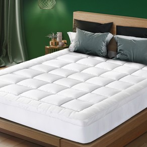 Bedra Bedding Luxury Pillowtop Mattress Topper Mat Pad Protector Cover Queen