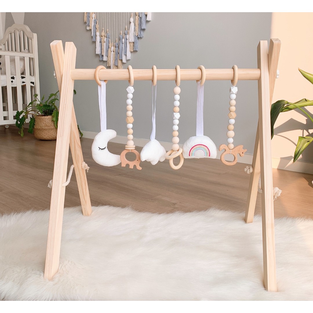Taylorson Taylorson Baby Play Gym with 6 Hanging Toys