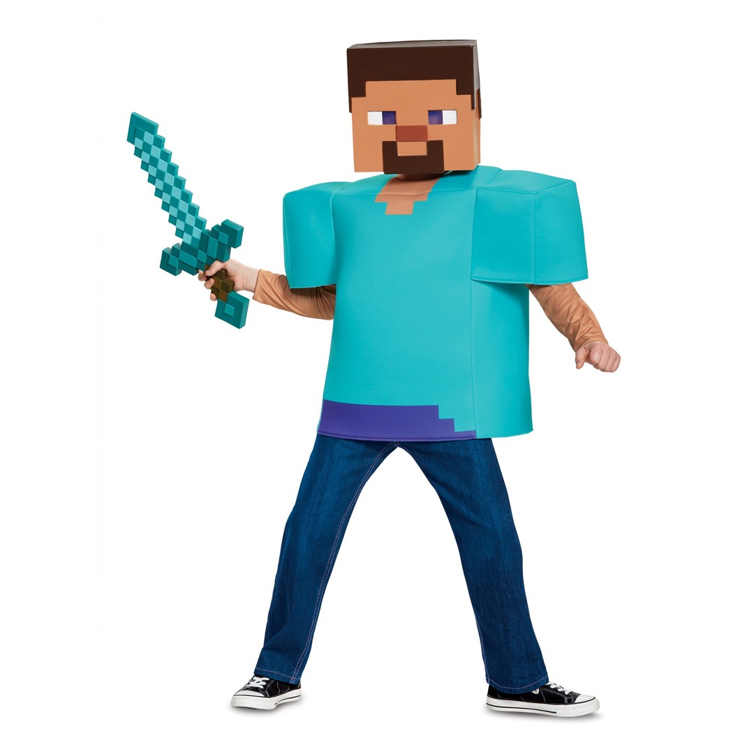 Costume King® Steve Mojang Minecraft Player Video Game Fancy Dress Up Boys Costume