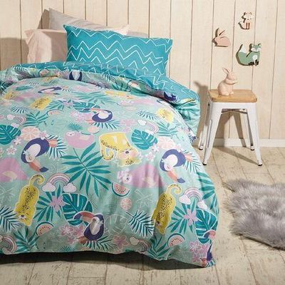Living Co Kids Duvet Cover Set Paradise Pal Multi Coloured