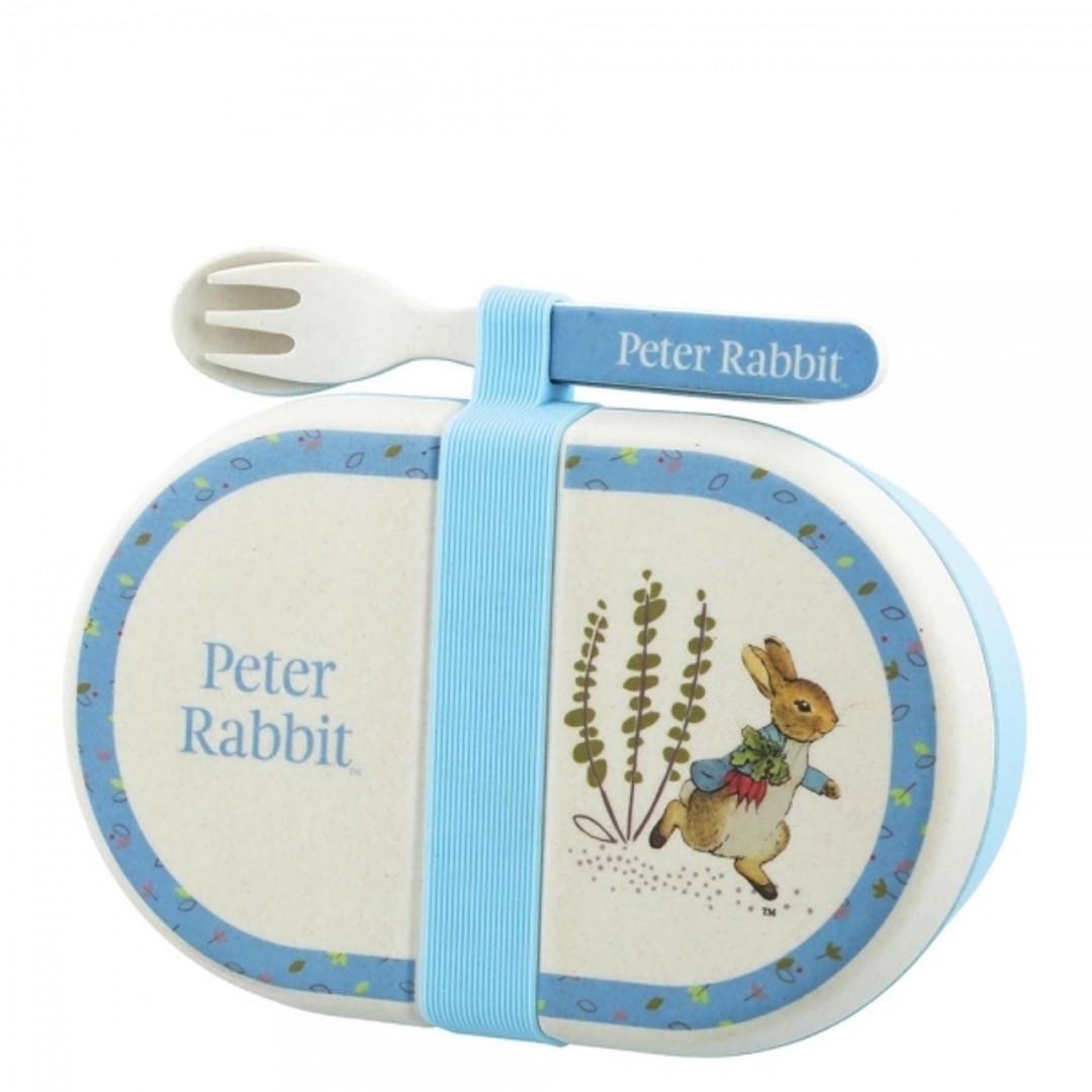 Beatrix Potter Peter Rabbit Organic Snack Box with Cutlery Set