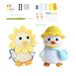 Crochet Kit for Beginners Small Duck Crochet Beginner Kit Knitting Kit Style 1 2