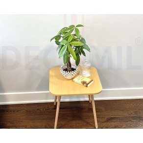 Square Coffee Table Wooden Side Table 50x50CM-Wood